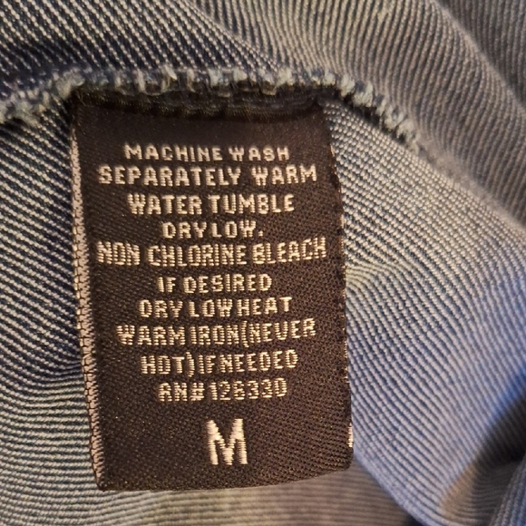 Thrill Blue Denim Long Sleeve Dress. NWOT Excellent Condition Size Medium - Picture 14 of 15